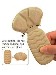 QKC 1 Cặp đệm gót chân cho nữ, phù hợp với giày rộng, được trang bị đệm gót chân có thể điều chỉnh, phù hợp cho cả nam và nữ có cỡ giày lớn. Đệm gót chân có thể cải thiện độ vừa vặn và thoải mái của giày, ngăn ngừa hiệu quả tình trạng trượt gót và phồng rộp, phù hợp với giày cao gót nữ và giày thể thao nam. - Màu be - Xem 2