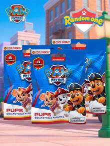 Paw Patrol 1个官方汪汪队立大功可爱小狗盲盒，3D毛绒玩偶，随机角色（Chase、Skye、Rubble、Rocky、Zuma、Liberty、Everest），可收藏的惊喜玩偶，桌面摆件，送给粉丝和朋友的完美圣诞礼物 - 彩色 - 查看 7