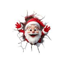 Pegatinas de Navidad para el inodoro, pegatinas de Papá Noel para la tapa del inodoro, pegatinas para el asiento del inodoro utilizadas en el baño, el inodoro y la cocina