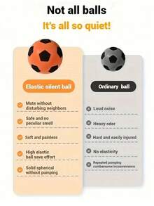 Silent Elastic Foam Soccer Ball | Soft PU Material, High Rebound | Quiet For Indoor Training/Activities | Abstract 3D Printed Design | Ideal Gift For Husband/Children/Sports Enthusiasts | Excellent Gift Choice For Thanksgiving/Christmas/Halloween/New Year | Suitable For Parent-Child Interaction, - Multicolor - View 5