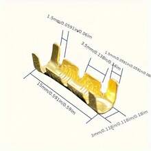 100pcs High Quality U-Type Wire Connectors - Copper Alloy Crimp Terminals, For Electrical Projects, Suitable For Block And Spade Connectors, Reliable And Durable, No Charging Power Mode, Electrical Wiring Supply