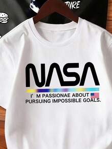 3件/套 男童卡通标语印花短袖T恤 - 彩色 - 查看 5