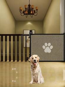 Dog Gate For Stairs, Magic Dog Gate Indoor Doorway, Safety Dog Blocker Gate For Dogs Cats, Self-Assembly Pet Mesh Gate For Hallways, Katten Spullen, Honden Spullen, Cat