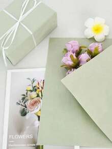 1/5/10 hojas de papel de seda verde salvia, papel de regalo de Navidad verde, papel de embalaje, papel delgado para bolsas de regalo, papel de regalo de manualidades DIY para flores de cumpleaños, bodas y fiestas - Multicolor - Ver 7