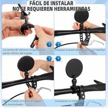 Universal Bicycle Rearview Mirror - 360° Rotatable Handlebar Mount Bracket, Suitable For Mountain Bike/Electric Scooter - Wide Angle Rearview Mirror With Quick Release Clip (2pcs/1pc) - Black - View 8