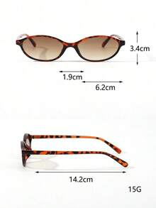 1pc Women's Cat Eye Narrow Vintage Versatile Street Style Fashion Glasses, Suitable For Parties And Events Boho Vacay Vacay Vibes Preppy Style For Back To School  Plain    Boho    PC    None - 黑色 - 查看 5