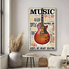 Framed  International Music Inspires Me Wall Poster,For Living Room,Bedroom - Đóng khung - Xem 3