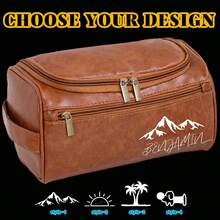 Customized Personalized Toiletry Bag, Customized Name Men's Toiletry Bag, Travel Makeup Bag, Storage Bag, Gifts For Boyfriends, Fathers, Husbands, Suitable For Travel, Bathroom Storage Bag-Available Throughout The Four Seasons