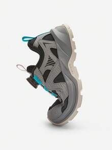 Balabala Kids Unisex Breathable Chunky Sneakers, 2025 Spring Autumn Outdoor Non-Slip - Black Tone - View 6