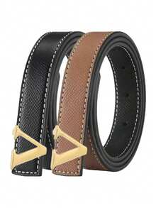 1/2pcs Women's Waist Belt Is Thin And Simple, With Fashionable Decoration, Paired With Dresses, Waistbands, Thin Jeans, And Waist Belts