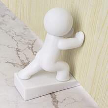 可爱功夫门挡 - 耐用塑料门楔，带有可爱的功夫人物图案，底部有地板保护垫，易于安装，适合有宠物的家庭，经久耐用，是理想的家庭入口门挡和门护。 - 彩色 - 查看 5