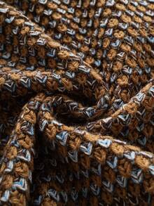 Women Geometric Ombre Knit Pullover Sweater - Long Sleeve Comfortable Knitwear, Suitable For Autumn/Winter | Casual Daily Wear, Soft Fabric - Multicolor - View 7