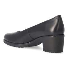 Pitillos Zapato salón piel confort mujer, Zapatos formales tacón ancho de 5 cm para mujer, Zapatos para eventos de piel - Modelo 104 - Negro - ✅ Entrega 24/72h a España (península) - Negro - Ver 4