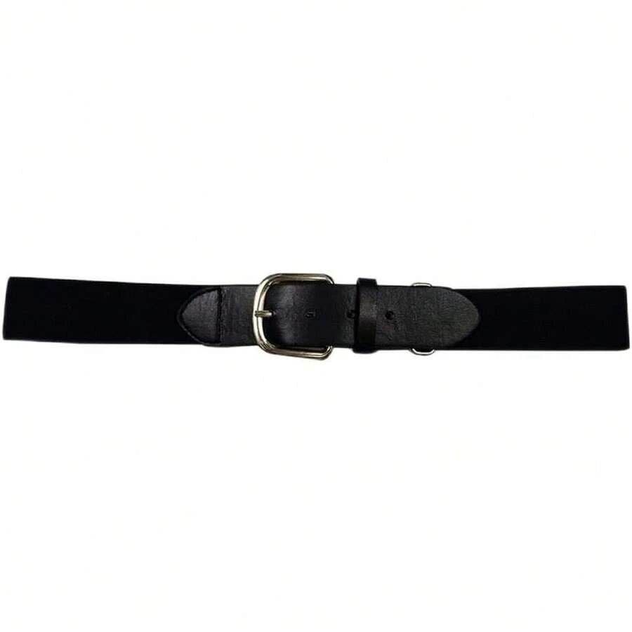Cinturón de Softbol de Béisbol, Aleación de Cuero de Fibra de Poliéster, Alrededor de 70 Cm a 130 Cm, Fácil de Medir, para Béisbol, Golf, Correr, Ropa Diaria a Juego (negro) - 1 - Ver 1