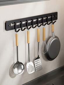 1 件装现代壁挂式厨房收纳架，非常适合悬挂勺子、汤勺和餐具 - 适用于家庭厨房、浴室和办公室装饰。办公室装饰 | 时尚厨房置物架 | 耐用厨房用具架 - 彩色 - 查看 3