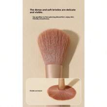 新款5支装化妆刷套装，带镜面开口，便携旅行散粉眼影刷，旅行必备，情人节礼物，价格实惠，旅行化妆刷套装，女士礼物，化妆师，专业全套化妆工具 - 粉紅色五件化妝刷組/帶透明鏡盒 - 查看 7