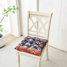 1pc Velvet Bohemian Style Indoor/Outdoor Chair Cushion, Seat Pad, Meditation Mat, Floral/Leaf/Striped Pattern, Machine Washable, Polyester Filled, Woven Cover, Multi-Purpose Use - Diamond-patterned Chair Cushion - View 8