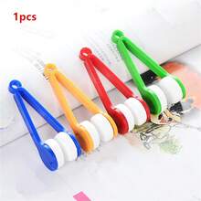 5 piezas Cepillos limpiadores portátiles multifuncionales de microfibra para limpiar gafas, gafas de sol y anteojos, herramientas de limpieza mini - Multicolor - Ver 11