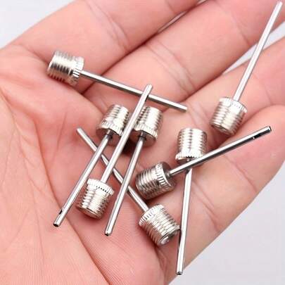 2/6/10pcs Ball Pump Needles, Inflating Air Pump Needles, Stainless Steel Air Pump Inflator Needles For Basketball Football Volleyball