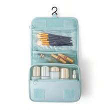 Bolsa de viaje diagonal de estilo coreano para maquillaje con gancho, bolsa multifuncional de gran capacidad con separación seca/húmeda, bolsa de aseo de viaje, bolsa de maquillaje, artículo esencial de viaje - Multicolor - Ver 11