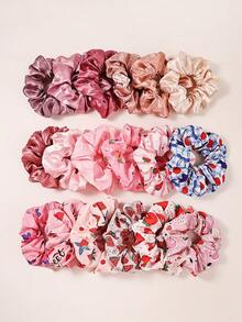 18pcs/Set Cute Fruit Design Satin Soft Solid Color Elastic Hair Ties, Suitable For Women Adorable Hair Accessories,Stocking Stuffers,Stocking Fillers,Stocking Stuffers For Women,Stocking Fillers Women,Christmas Gifts,Gifts,Christmas Stocking Fillers,Gifts For Women,Gift,Christmas Gift,Stocking Stuffers For Adults,Stocking Fillers For Adult,Hair Stuff,Women's Accessories,Stocking Stuffer,Coming-Of-Age Hair Accessory,Christmas Hair Accessories,Gift Ideas For Women,Beauty Stocking Fillers,Christmas Gifts For Women - Multicolor - View 7