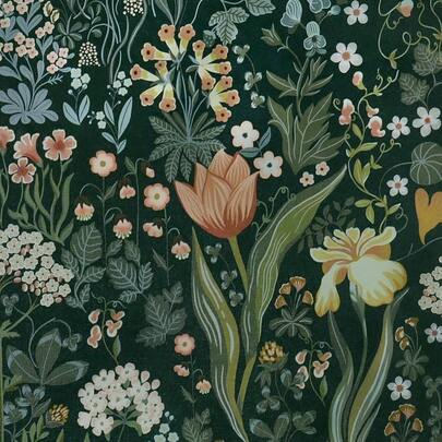 Peel And Stick Wallpaper Vintage Wall Paper Green Floral Contact Paper Removable Wallpaper 17.3x78. Leaf Flower Self Adhesive Bedroom Drawer Decor Vinyl Rolls