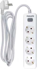 PHILIPS Adapters & Multi-Outlets - Branco - Ver 3