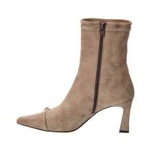 Bruno Magli Addison Suede Bootie - 灰褐色絨面革 - 查看 5