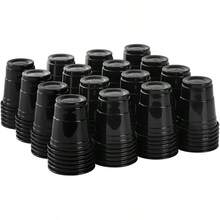 ZZXC 100ct 2oz Mini Clear Shot Glasses Disposable Small Plastic Cups For Parties Weddings Events Bulk Pack Black - màu đen - Xem 1