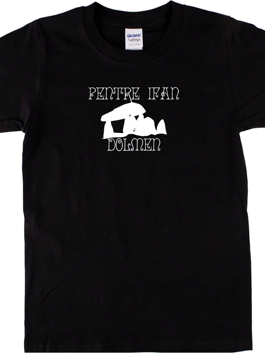 Pentre Ifan Dol Souvenir T-Shirt - Nevern, Pembrokeshire, Wales, Neolithic Stones, Various Colours,This Fun Printed Casual T-Shirt Is The Perfect Gift For Valentine's Day/Christmas - 款式11 - 查看 1