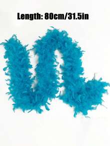 1pc Fluffy Faux Feather Scarf, Feather Shawl, Suitable For DIY Birthday Party Costumes, Wedding Photography Props, Stage Performance, Family Gatherings, Halloween Costumes, Concerts And Home Decor, Carnival Costumes And Accessories, Party Supplies. - Multicolor - View 15