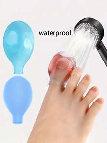 Silicone Toe Covers, High-Quality Toe Covers, Soft And Comfortable, Reduce Friction, Prevent Ingrown Toenails And Blisters, High-Quality Bath Toe Covers, Transparent Blue Silicone Toe Covers.