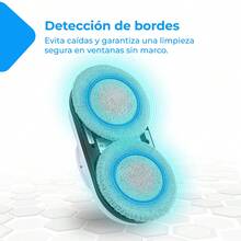 NK Robot Limpiacristales - Limpieza Inteligente, Detección de Bordes, Sistema Anticaídas y Diseño Multifuncional para Ventanas, Espejos y Azulejos ✅ Entrega 24/72h a España (península) - Blanco - Ver 3