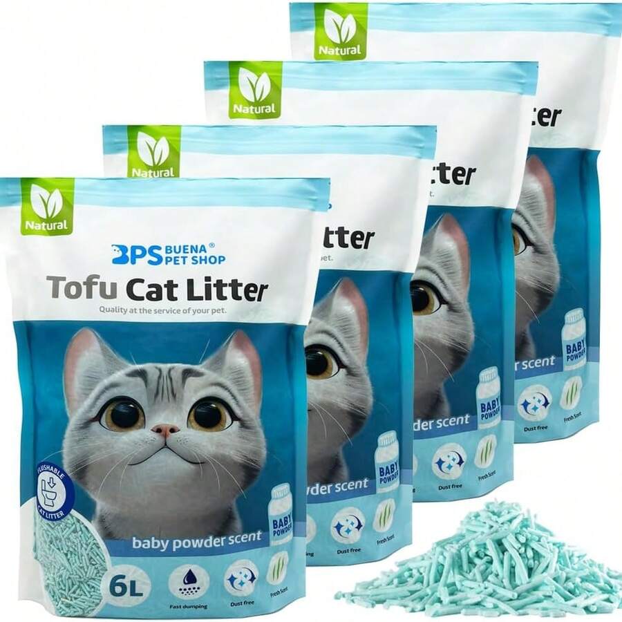 BPS Buena Pet Shop @Rena Tofu For Cats 6L TACLO - Màu xanh bạc hà - Xem 1