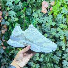 Men's And Women's White And Gray Comfortable Lace-Up Sneakers - 白色和灰色 - 查看 2