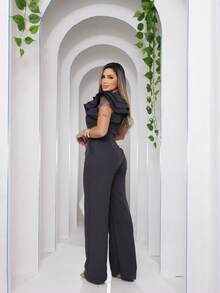 Women Jumpsuits - Black - View 3