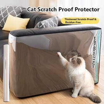 1 rulle klösträd för inomhuskatter, möbelskydd, reptät tejp, husdjurstillbehör, klösträd för skyddande soffa, dörr, vägg, matta, katttillbehör