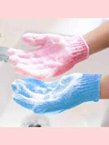 1只五指去角质沐浴手套，强力搓澡手套，去除死皮