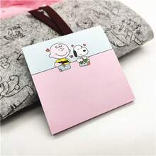 1 Set/60pcs Removable, Portable Snoopy Memo Pad, Message Board, Sticky Notes, Notebook, Random Style, Christmas Gift, Christmas Decoration