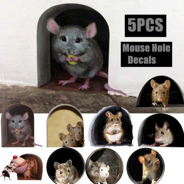 5 ملصقات فأر كرتوني جميل، ملصقات فأر إبداعية وواقعية، ملصقات زخرفة زاوية الفأر، ملصقات PVC مقاومة للماء، ملصقات مزحة، ديكورات عيد الميلاد، ديكورات الغرفة، ديكورات عيد الميلاد، ديكورات المنزل، ديكورات غرفة المعيشة، ديكورات المطبخ، ديكورات غرفة النوم، ديكورات الحمام، ديكورات الحديقة الخارجية
