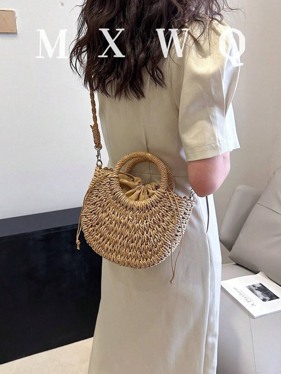 Minimalist Small,Women Bags For Vacation,Holiday,Straw Purse,Straw Beach Bag,Beach Necessities,Beach Essentials,Beach Stuff & Summer Essentials, Best Women Bag For Beach Vibes, Wicker Bag