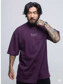 Men T-Shirts - Màu tím - Xem 2