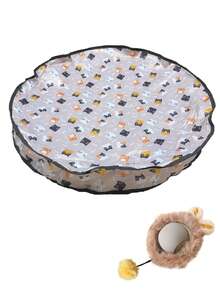 Cat Hunting Toy Set, Electric Cat Ball Toy With Lighting, Chasing & Hunting Pet Toy, USB Rechargeable, Kitten & Pet Supplies