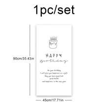 1套生日派对挂布，简约风格祝福主题背景墙海报 - 黑與白 - 查看 7