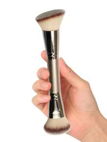 1 Peça Pincel de Maquiagem de Duas Pontas, Pincel de Base, Pincel de Pó, Pincel de Blush, Pincel de Maquiagem Multifuncional, Ferramentas de Maquiagem para Mulheres, Pincel de Base, Pincel de Corretivo, Pincel de Blush, Pincel de Contorno, Pincel de Blush, Pincel de Bronzer, Pincel de Pó, Pincel de Base, Pincel de Blush