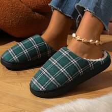 Pantuflas de mujer TPR 2025, con suela gruesa antideslizante para interior/exterior - Verde Oscuro - Ver 4