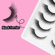 7 pares de pestañas postizas de visón falso de ojos de zorro, pestañas postizas naturales y completas, esponjosas y delgadas para uso diario, esenciales de viaje, herramientas de maquillaje para extensión de pestañas