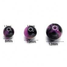 Double Color Cloud Resin Round Beads, Scattered Beads, Chinese Gilded Beads, High-End DIY Bracelet Bead Material Wholesale