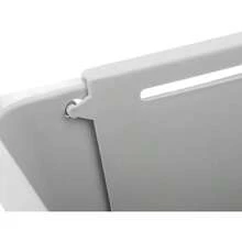 TOPINCN Cesta para Congelador Horizontal Cestas Ajustables para Congelador para Congelador Horizontal Contenedores Organizadores de Almacenamiento Expandibles Divisor con Asa para Cocina(Gris) - Tipo 2 - Ver 6
