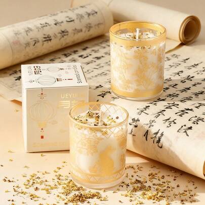 1PC Scented Soy Wax Candle, Relaxing And Stress-Relieving Smokeless Candle, Valentine Day,Valentines,Ideal For Women And Friends As A Fun, Unique, Personalized And Novel Christmas Or Birthday Gift